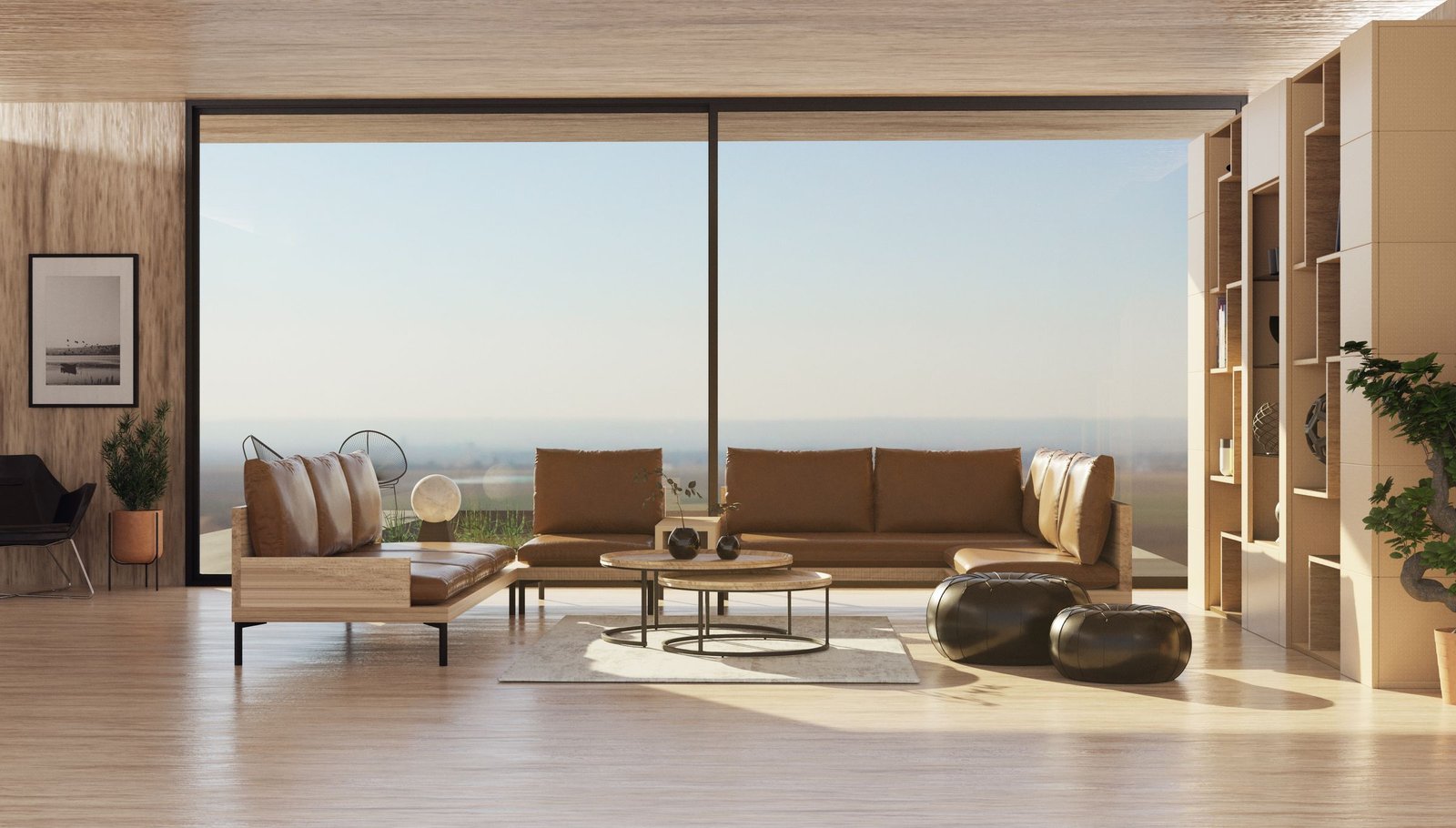 Salon élégant d'un appartement au centre de Lausanne